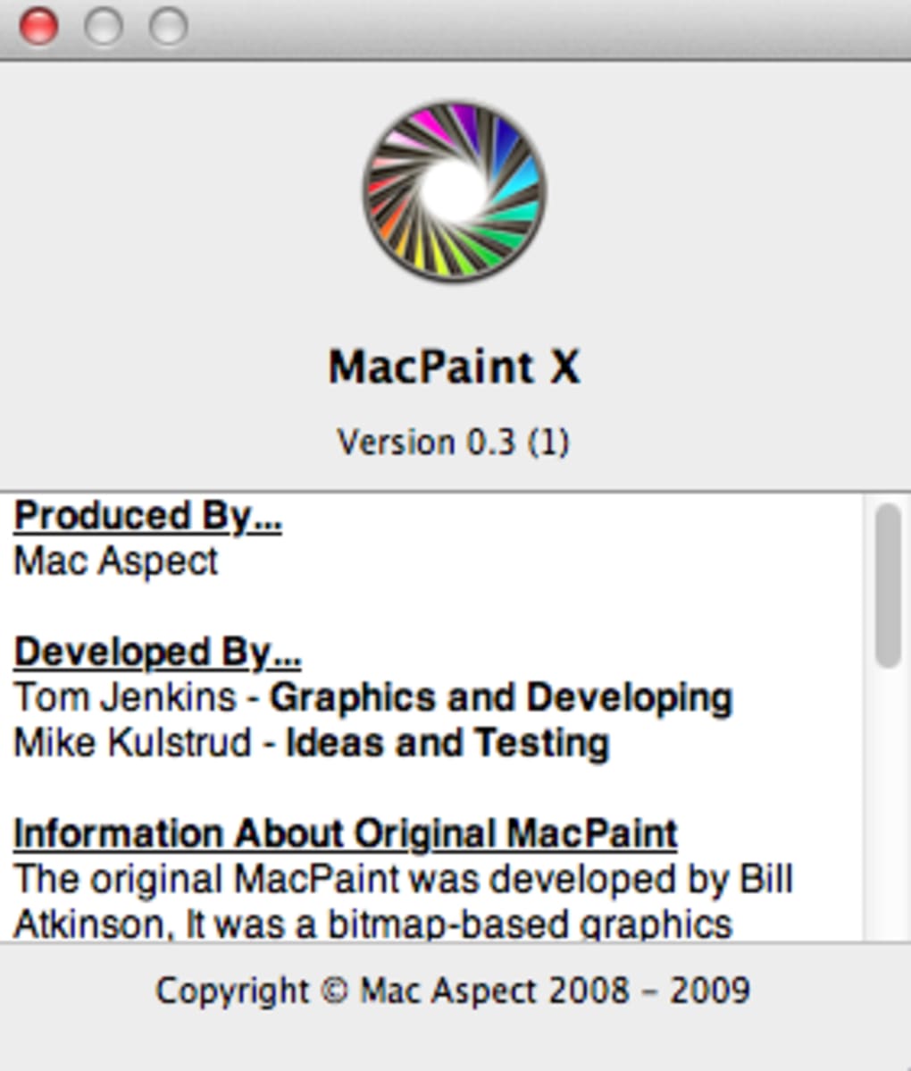 paint version for mac