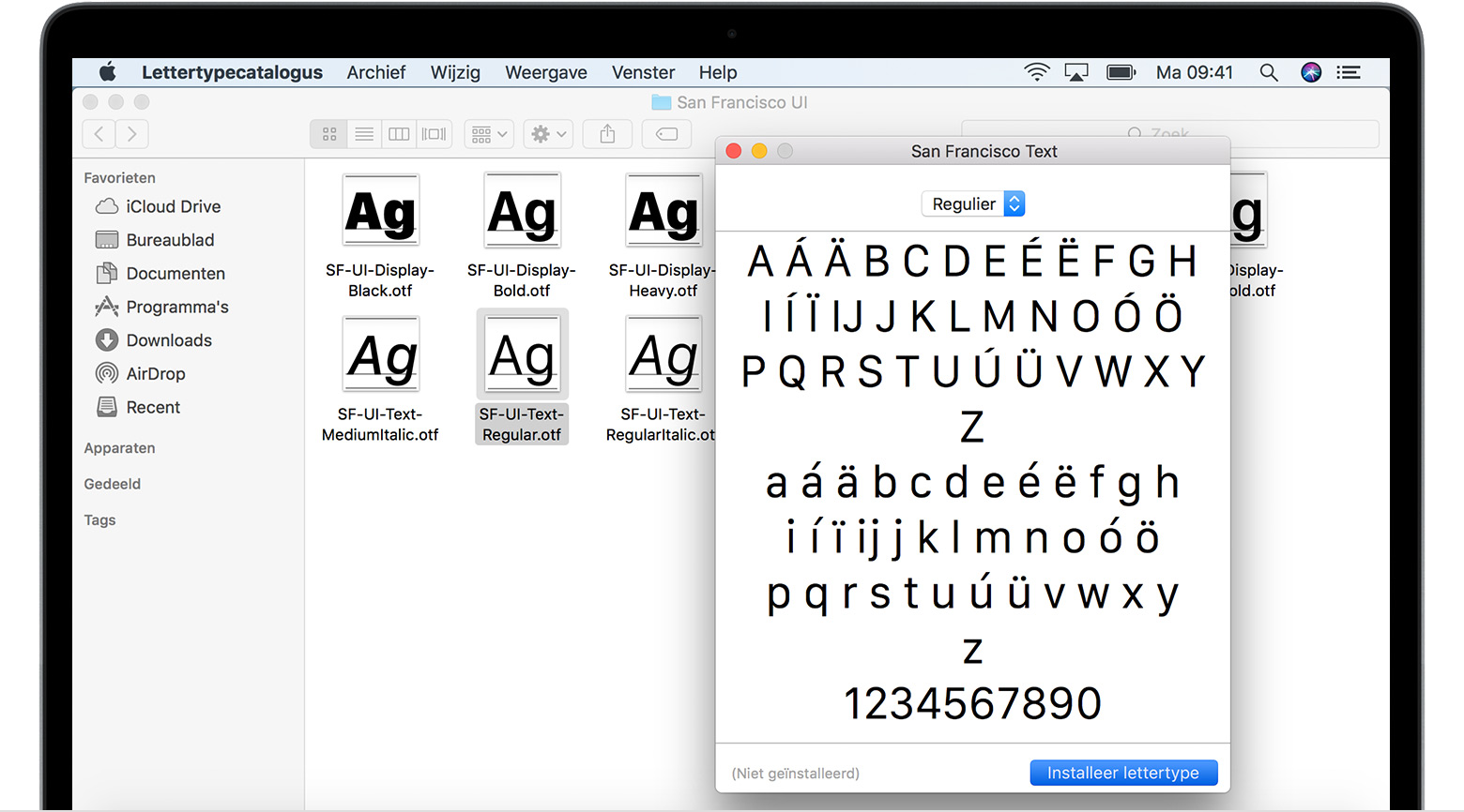 install a font on word for mac